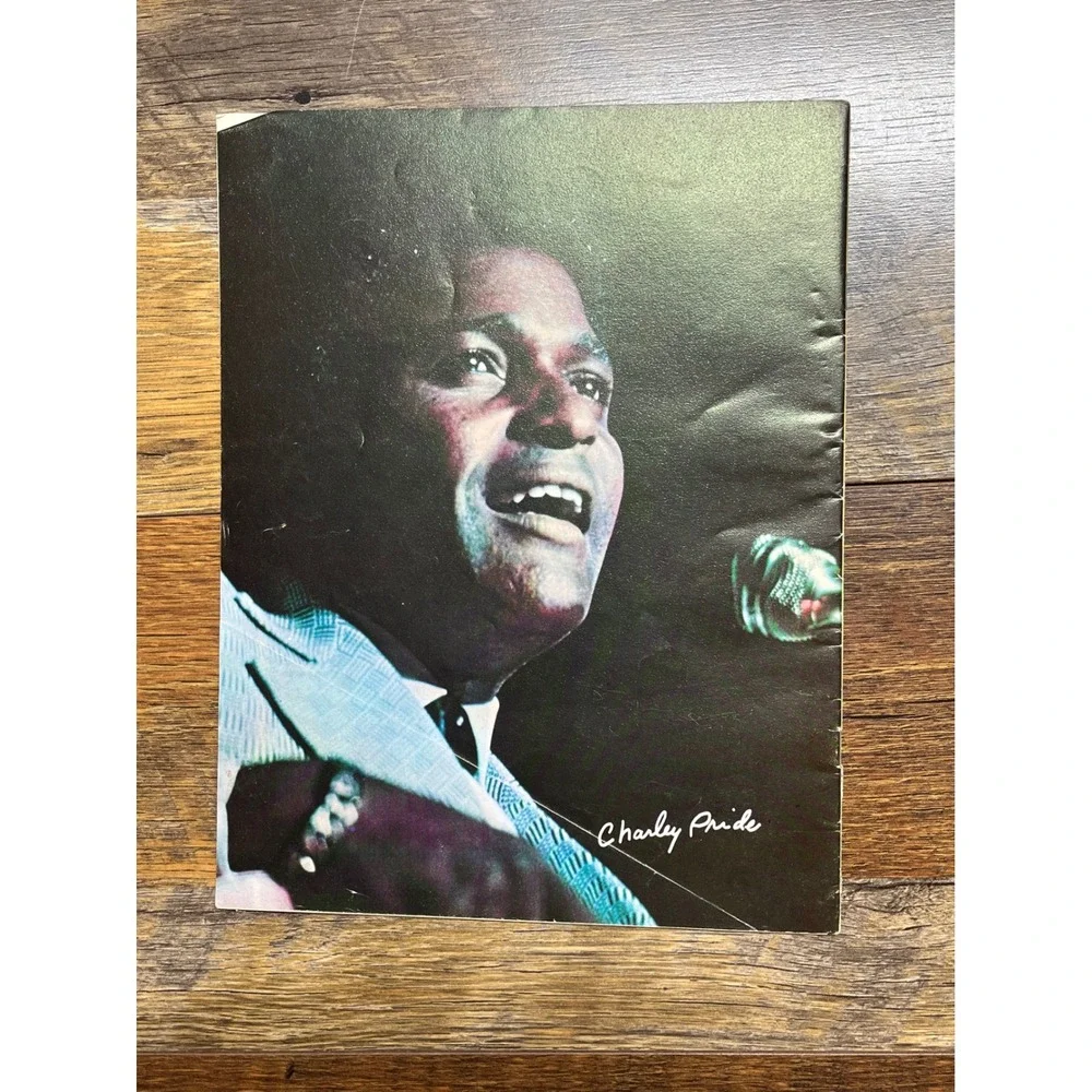 Vintage Charley Pride Souvenir Tour Program Book Country Music Memorabilia 9x12